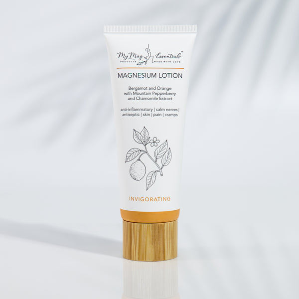 Magnesium Body Lotion Orange and Bergamot with Mountain Pepperberry + Chamomile Extract
