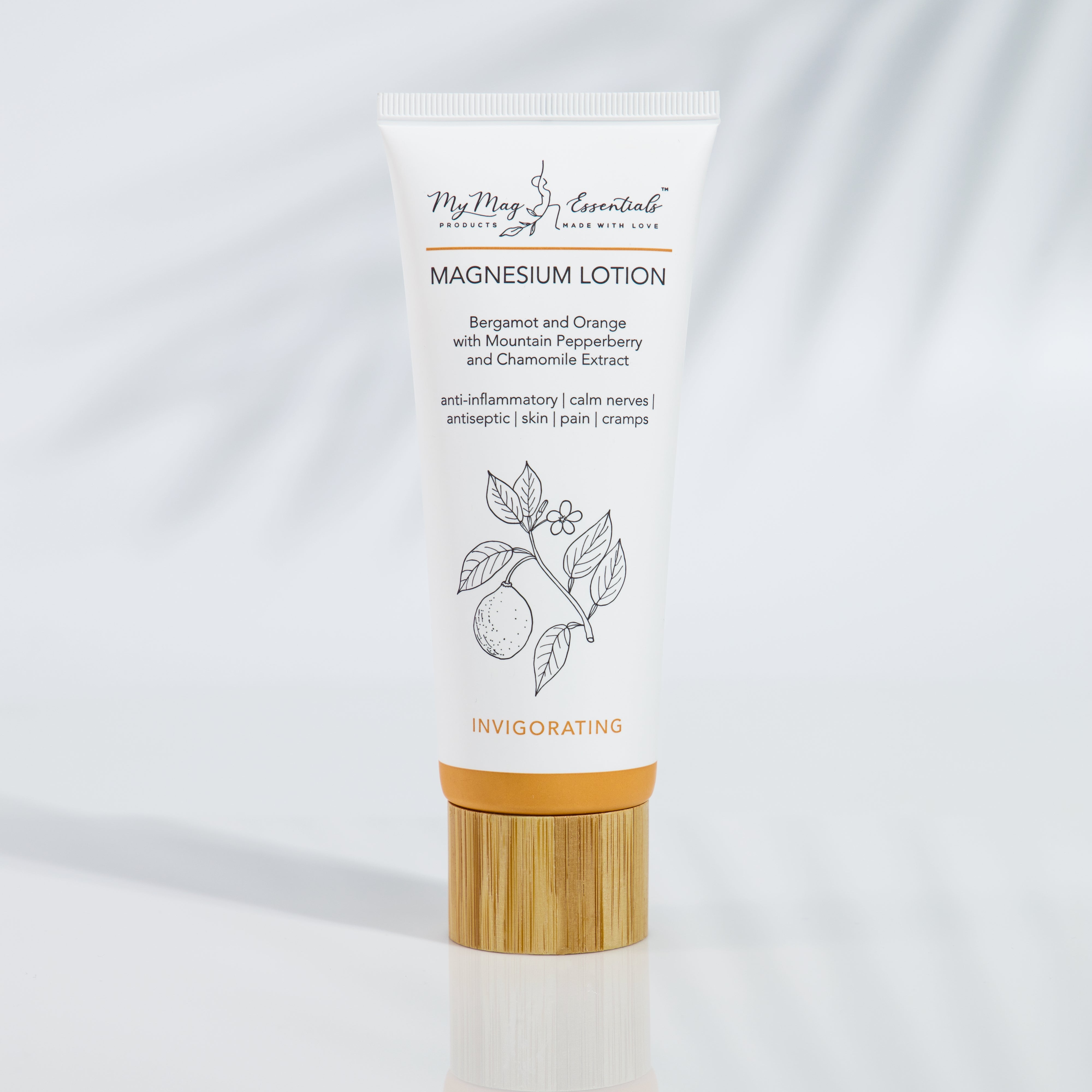 Magnesium Lotion Orange and Bergamot with– Mountain Pepperberry and Chamomile Extract - 100ml