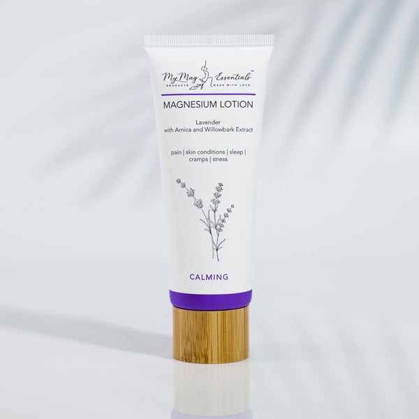 Magnesium Body Lotion Lavender with Arnica + Willowbark Extract